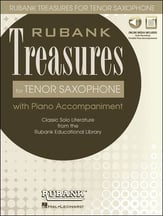 Rubank Treasures for Tenor Sax Tenor Sax and Piano - Book with Online Media Access cover